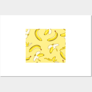 Banana Pattern Posters and Art